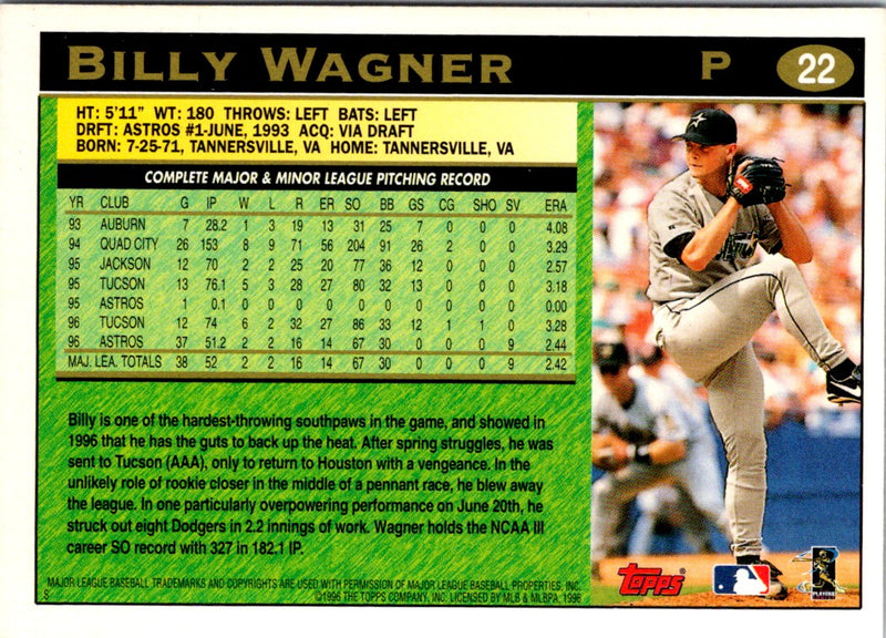 2005 Topps Rookie Cup Reprints Billy Wagner