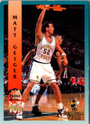 1992 Front Row Draft Picks Gold Matt Geiger