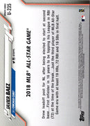 2020 Topps Update Gold Foil Javier Baez