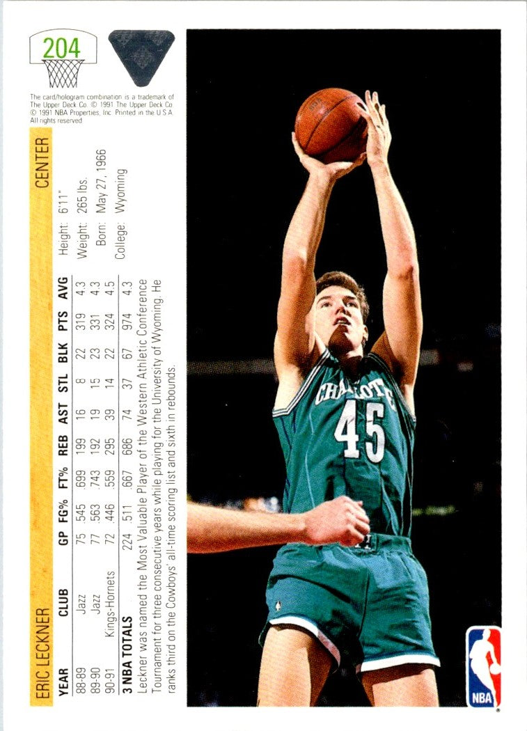 1991 Upper Deck Eric Leckner