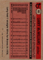 1981 Topps Larry McWilliams #44