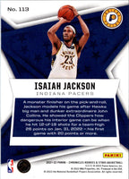 2021 Panini Chronicles Isaiah Jackson #113 Rookie