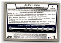 2012 Bowman Chrome Alex Liddi #6 Rookie Refractor