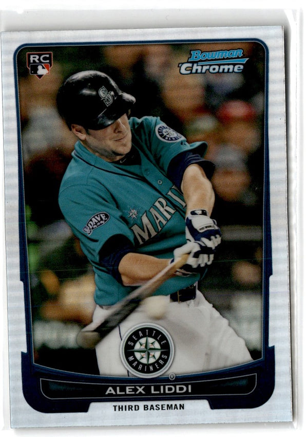 2012 Bowman Chrome Alex Liddi #6 Rookie Refractor