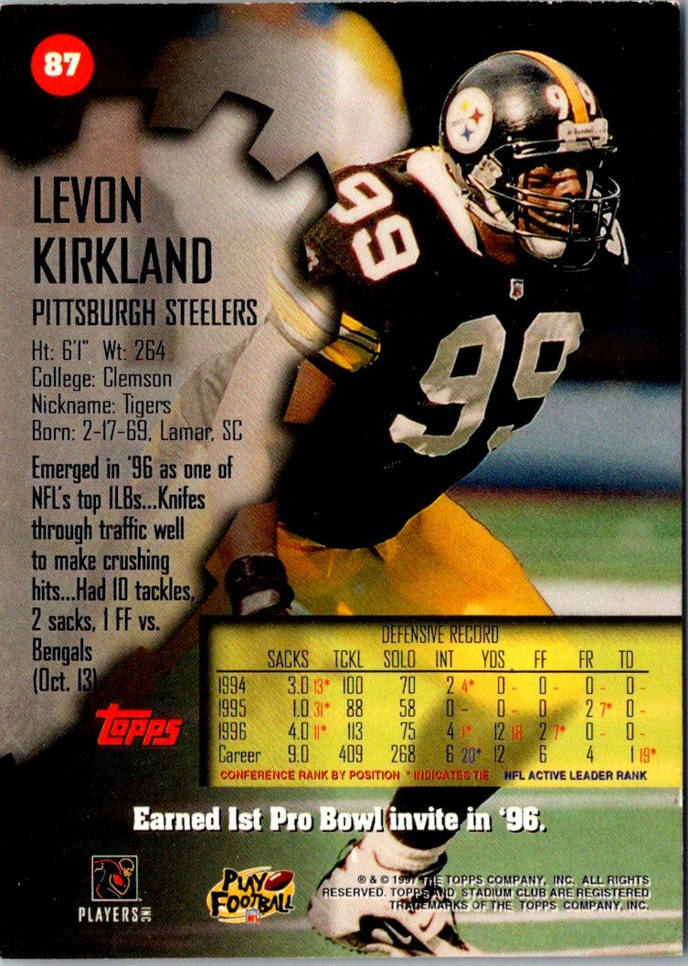 1997 Stadium Club Levon Kirkland