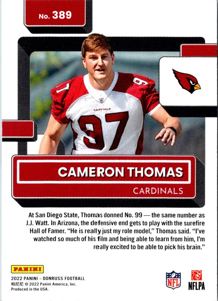 2022 Donruss Red Press Proof Cameron Thomas