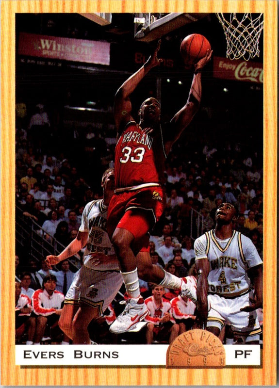 1993 Classic Draft Picks Gold Evers Burns #18