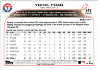 2022 Topps Yohel Pozo #649 Rookie