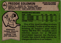1978 Topps Freddie Solomon #399