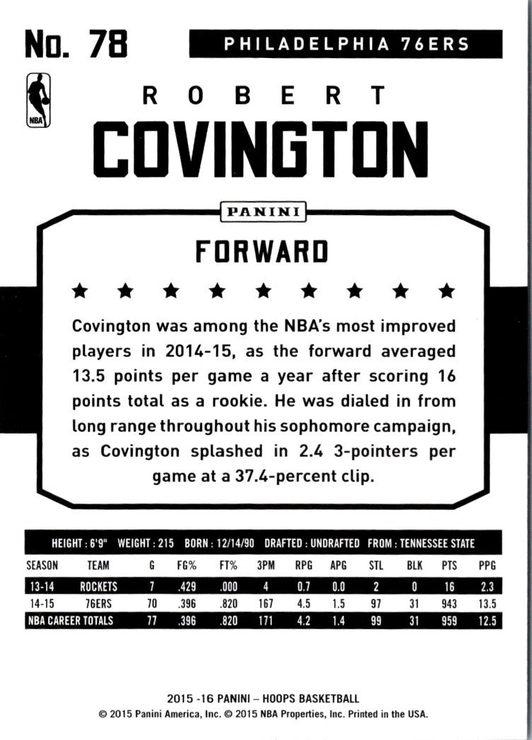 2015 Hoops Robert Covington