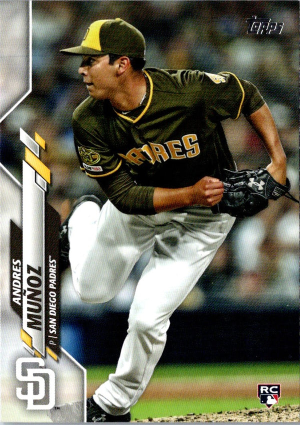 2020 Topps Andres MuÃ±oz #56 Rookie