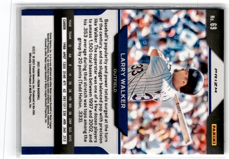 2021 Panini Prizm Larry Walker