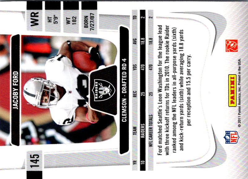 2011 Panini Prestige Jacoby Ford