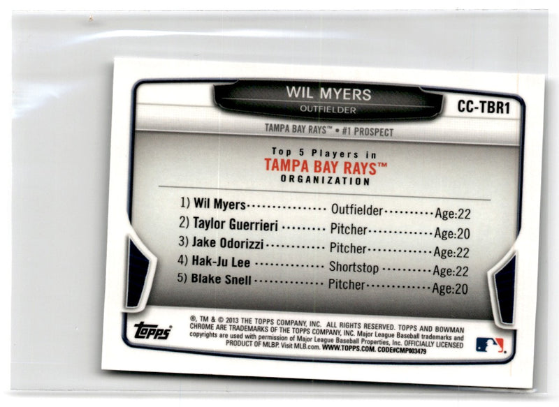 2013 Bowman Chrome Cream of the Crop Mini Refractors Wil Myers