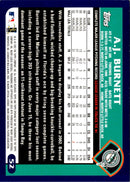 2003 Topps Opening Day A.J. Burnett