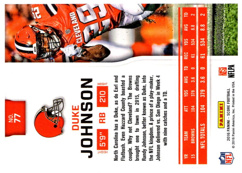 2016 Panini Duke Johnson