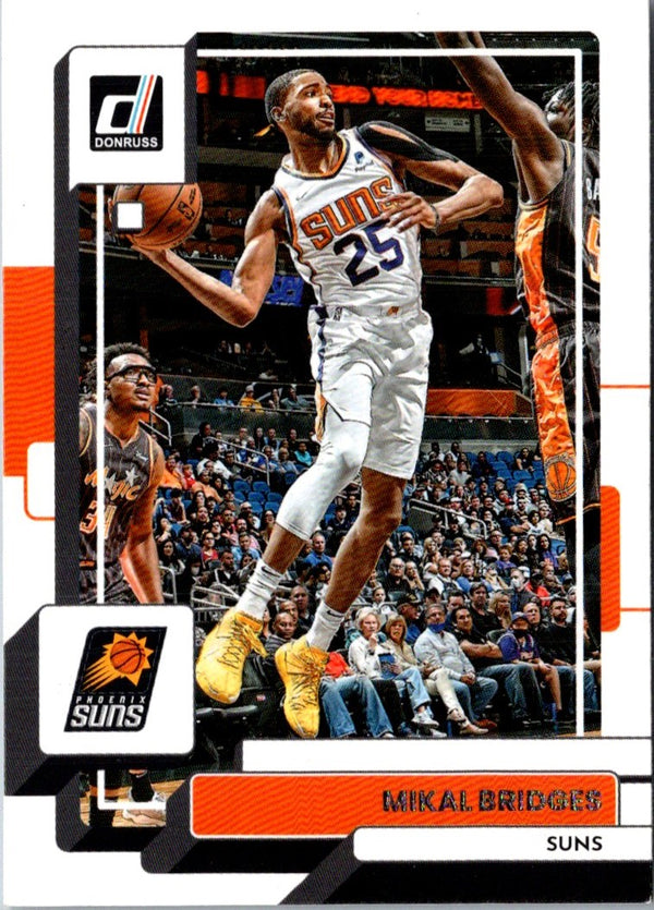 2022 Donruss Holo Laser Red/Gold Mikal Bridges #135