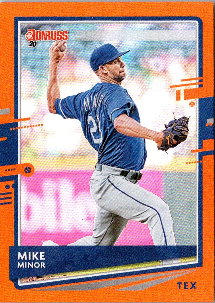 2020 Donruss Holo Orange Mike Minor