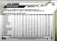 2020 Topps Opening Day Josh Hader #153