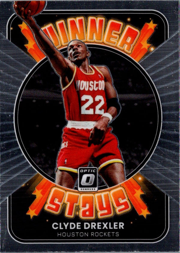 2021 Donruss Optic Winner Stays Clyde Drexler #15