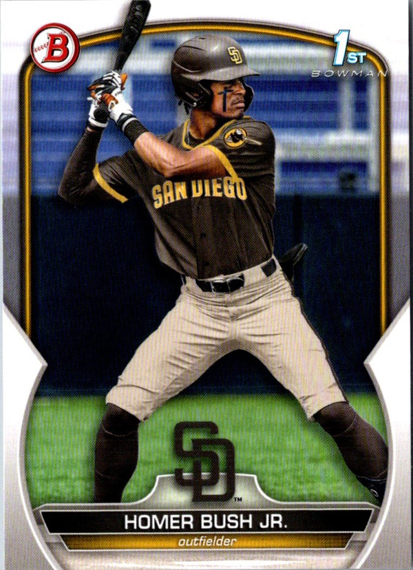 2023 Bowman Draft Homer Bush Jr. #BD-124 Rookie