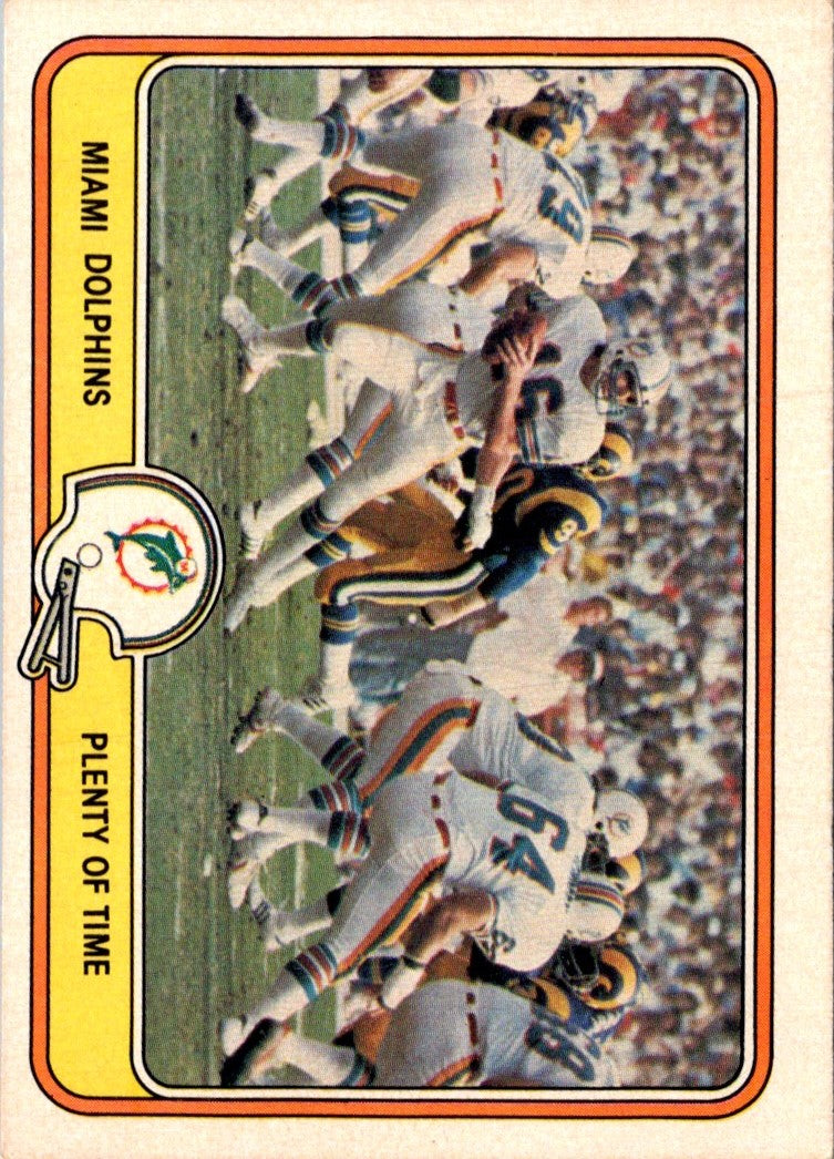 1981 Fleer Team Action Miami Dolphins Offense