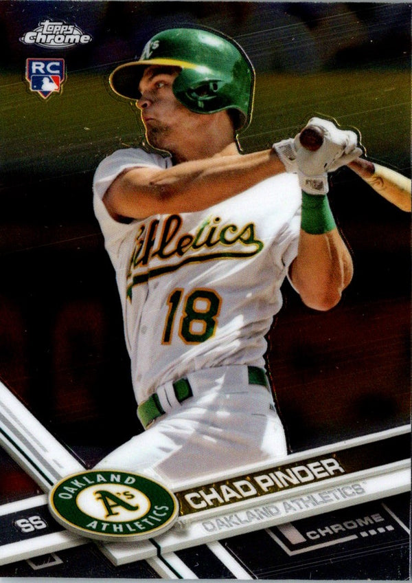 2017 Topps Chrome Chad Pinder #141 Rookie