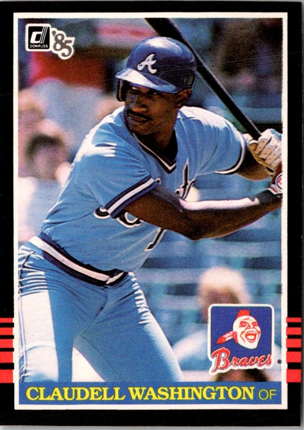 1985 Donruss Claudell Washington #310