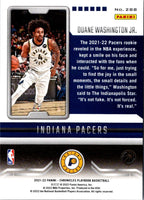 2021 Panini Chronicles Duane Washington Jr. #288 Rookie