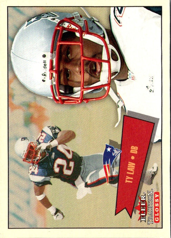 2001 Fleer Tradition Glossy Ty Law #97