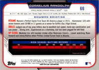 2015 Bowman Draft Picks & Prospects Chrome Cornelius Randolph #66