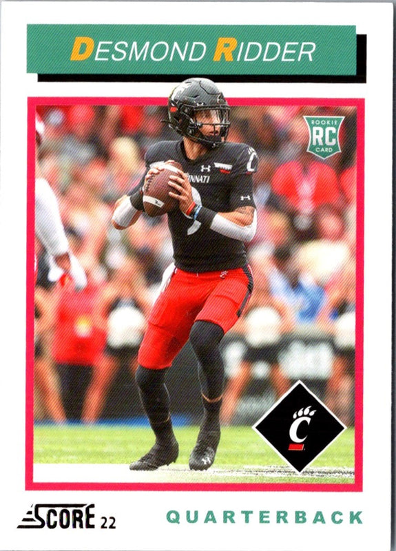 2022 Score 1992 Throwback Rookie Pink Desmond Ridder #TB3