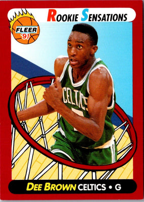 1991 Fleer Rookie Sensations Dee Brown #10