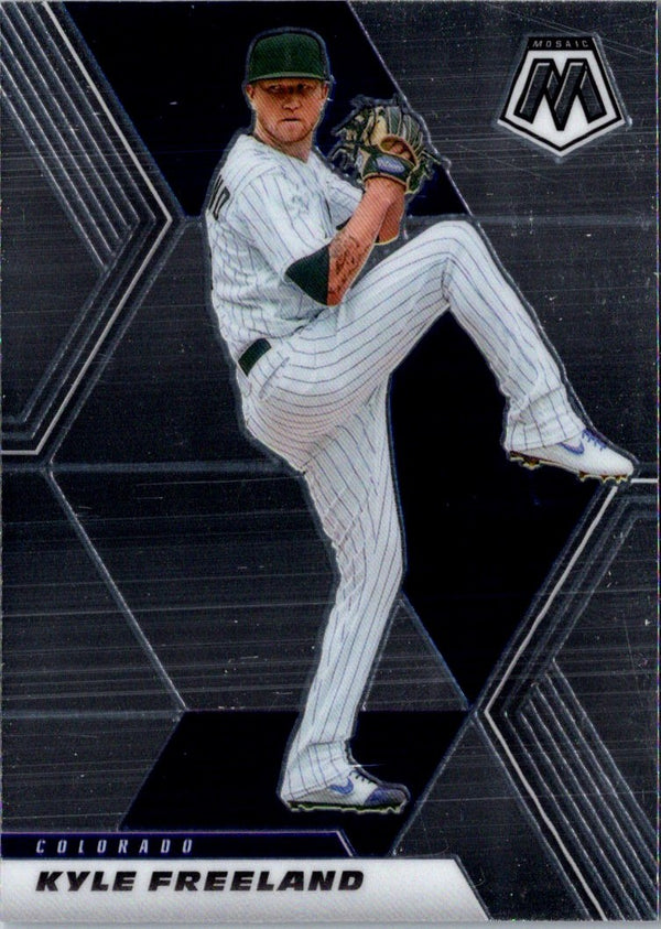 2021 Panini Mosaic Blue Kyle Freeland #100