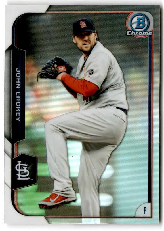 2015 Bowman Chrome Refractors John Lackey #44 /499