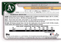 2024 Bowman Green Pattern Zack Gelof #14
