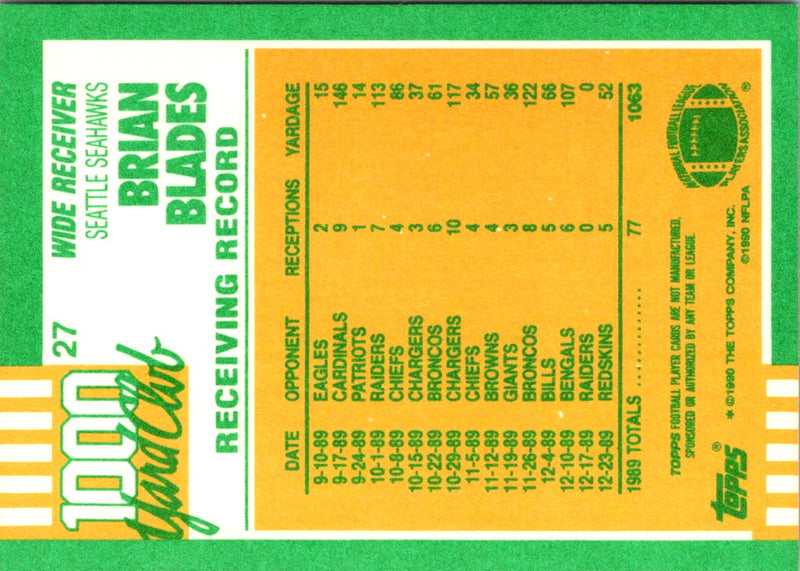 1990 Topps Brian Blades