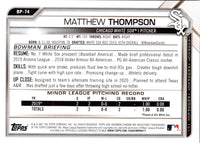 2021 Bowman Prospects Matthew Thompson #BP-74