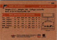 2001 Fleer Tradition Glossy Sam Madison #54