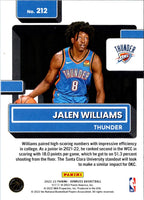 2022 Donruss Rated Rookies Jalen Williams #212