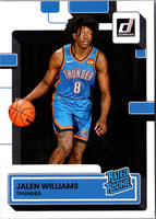 2022 Donruss Rated Rookies Jalen Williams #212