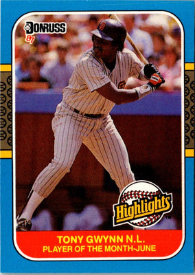 1987 Donruss Highlights Tony Gwynn #12