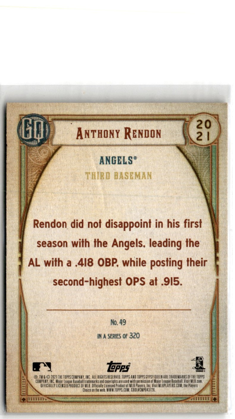 2021 Topps Anthony Rendon