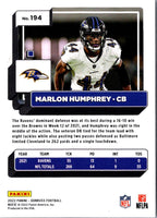 2022 Donruss Blue Press Proof Marlon Humphrey #194