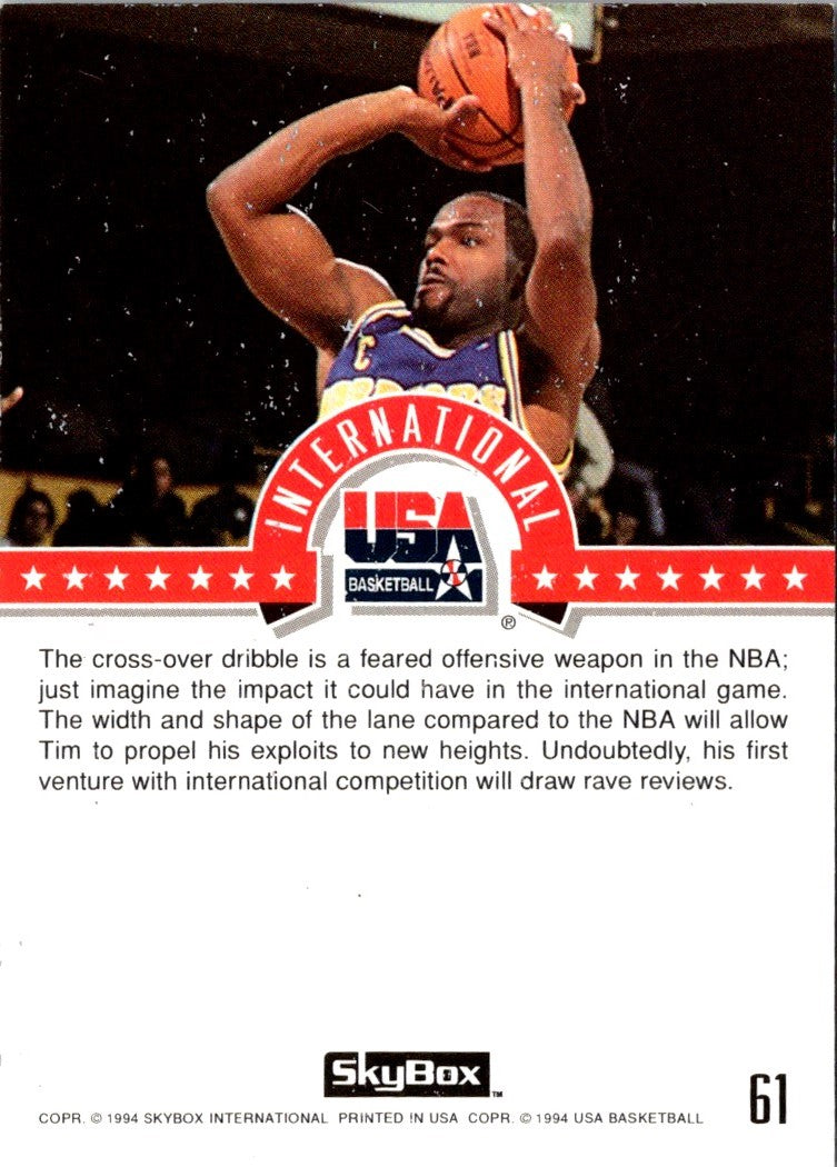 1994 SkyBox USA Tim Hardaway