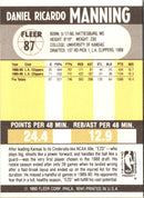 1990 Fleer Danny Manning
