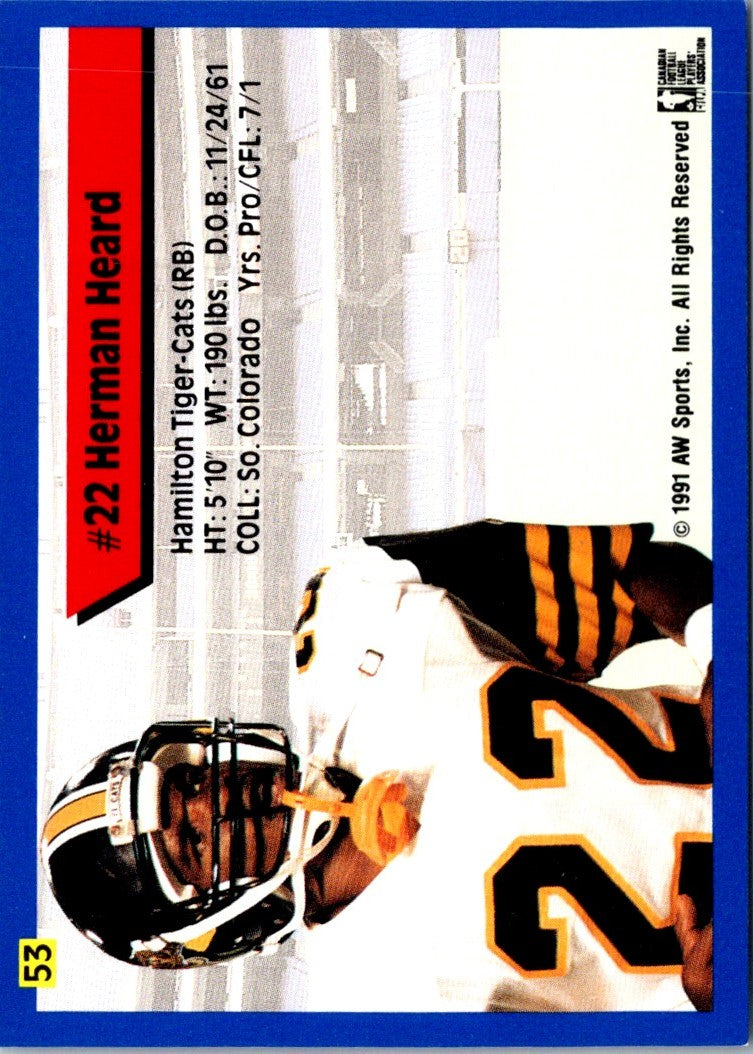 1991 All World CFL Herman Heard