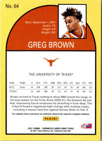 2021 Panini Chronicles Draft Picks Orange Greg Brown III #64