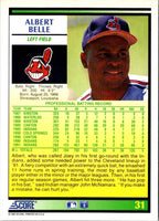 1992 Score Albert Belle #31