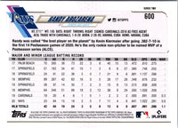 2021 Topps Randy Arozarena #600